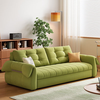Vintage Cat-Scratch Resistant Fabric Adjustable Sofa with Carbon Steel Frame
