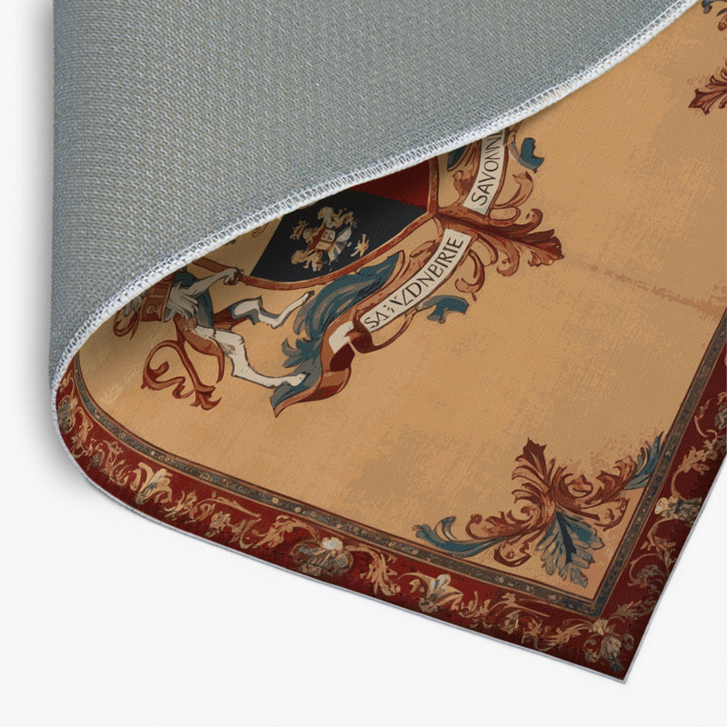 Tapis d'intérieur et d'extérieur brun français, Rectangulaire 2 pi x 3 pi