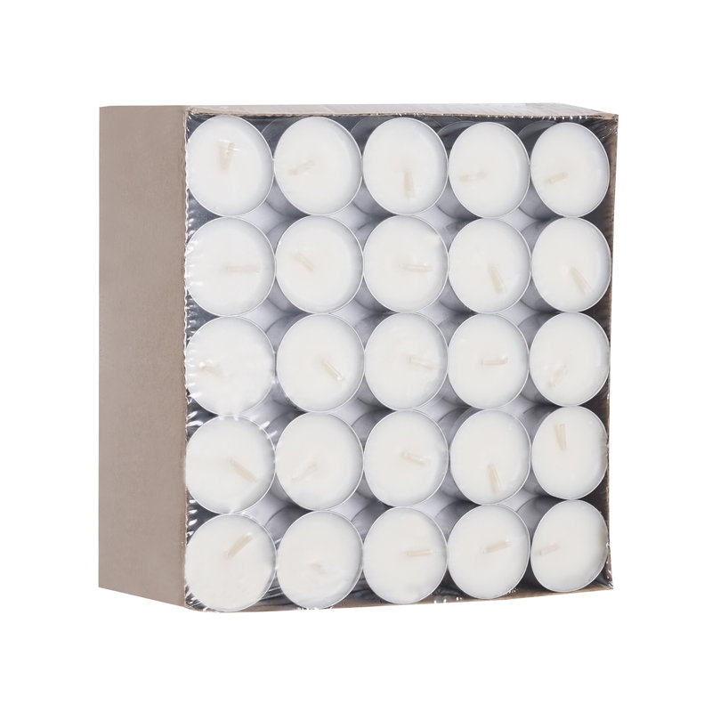 Paquet de 200 bougies chauffe-plat non parfumées de 6,5 heures de Noël