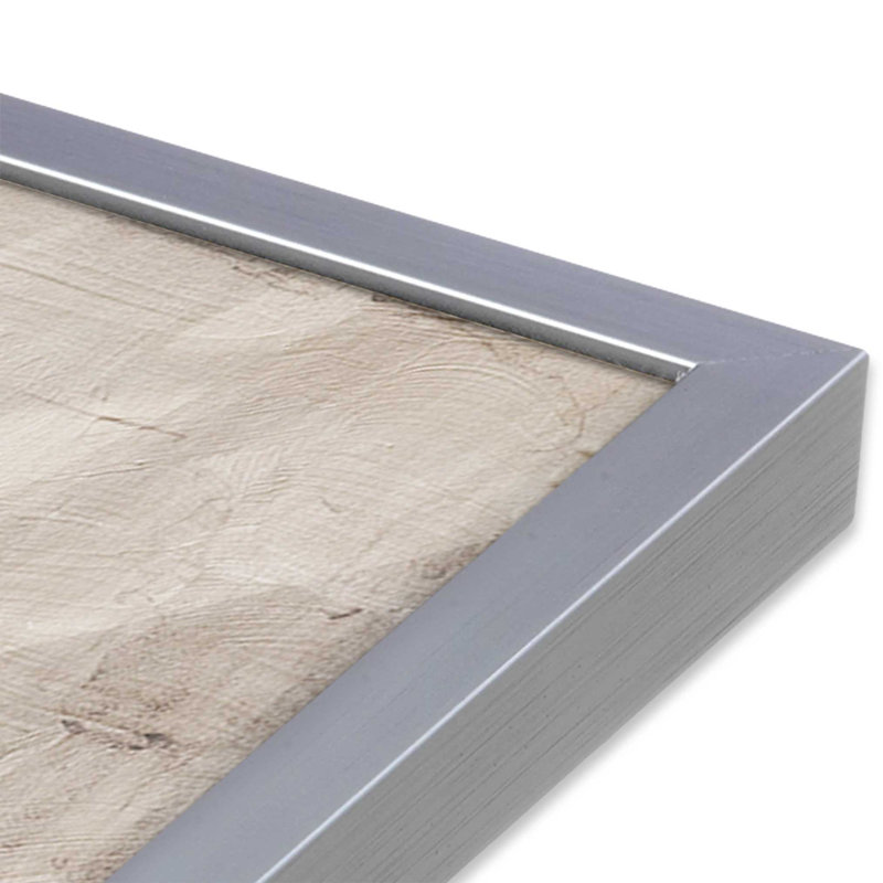 Fresco's Silent Tale I, H 17,25 po x l 13,25 po, Cadre simple en chrome poli poli