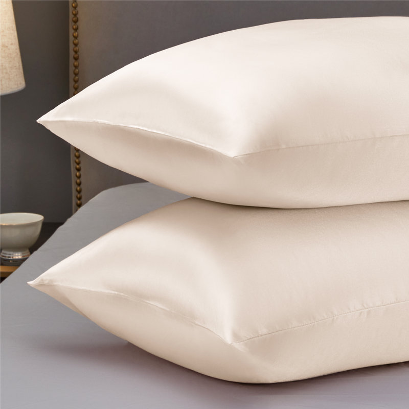 Satin - Set of 2, 50 x 60 cm Pillowcase, Pastel Parchment