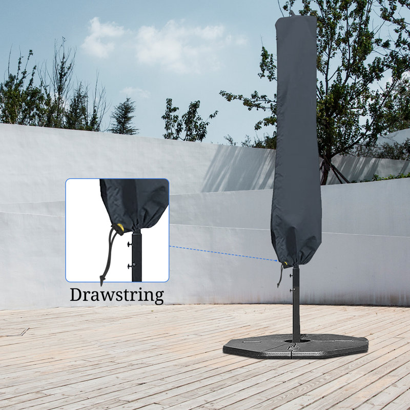 Outdoor Umbrella Cover, Grey