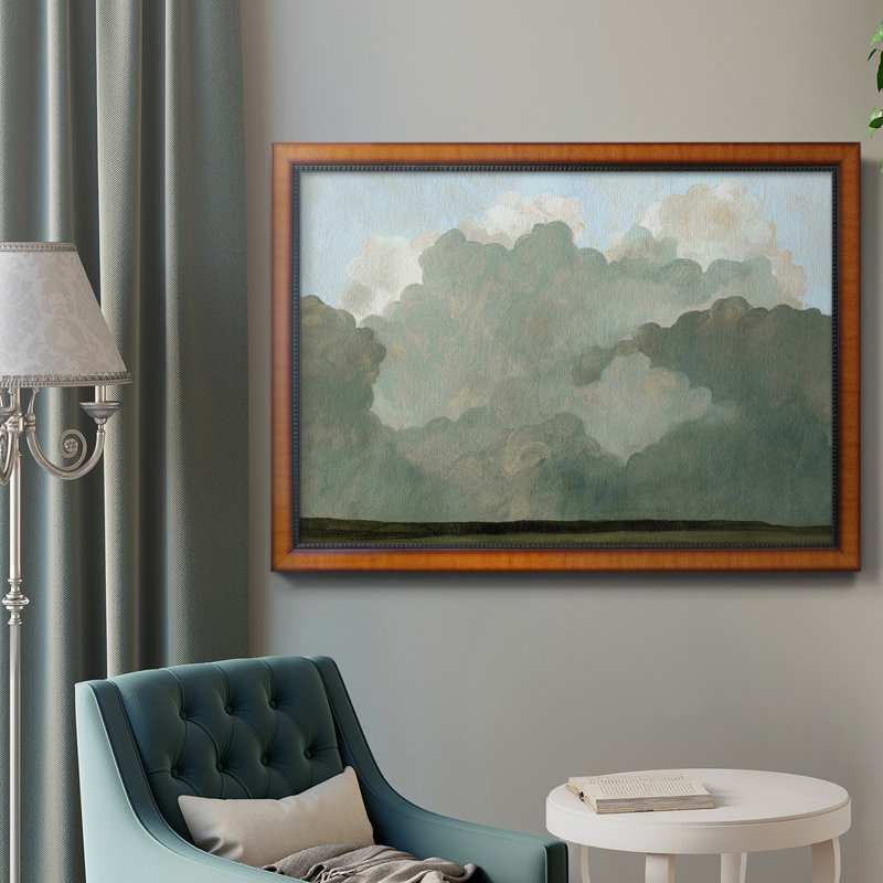 Automne orage I, toile encadrée de qualité supérieure - prête à être accrochée, H 18 po x l 27 po x P 2,5 po
