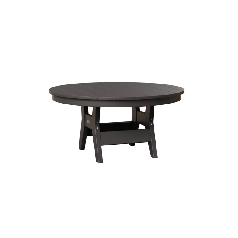Harbor Outdoor Round Coffee Table, Smoke Gray