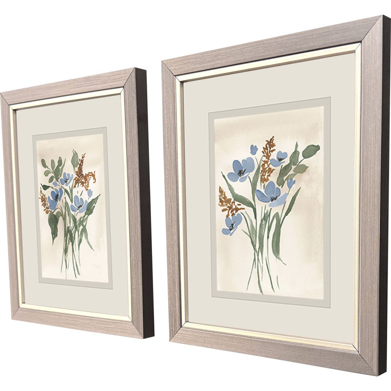 Blue Cosmos Framed Art