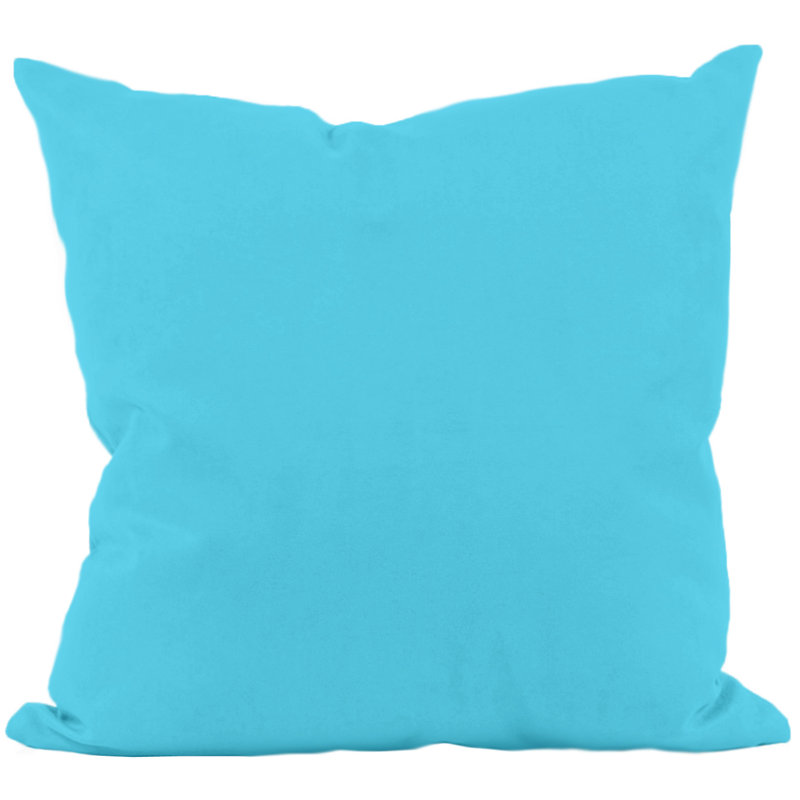 Housse de coussin d'extérieur carré Georgia, Turquoise, 16 po x 16 po