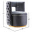 Fauteuil d'appoint pivotant en velours Demetric-92297923