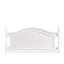 Lit double en bois blanc pour chambre à coucher traditionnelle avec repose-pieds et lattes-480797974