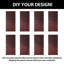 Portes de grange à motif géométrique non assemblé et fini 26 po x 84 po Homacer Red Homacer-123440878