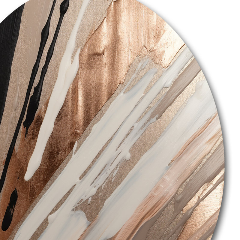 Décoration murale en métal «Rosegold», H 16 po x l 16 po x P 1 po