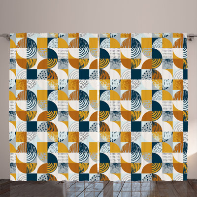 Semi Sheer Curtain Pair