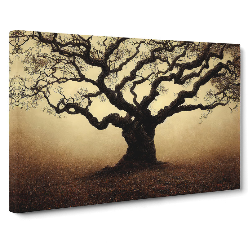XXX-H1022-WF-6436X Oak Tree - Wrapped Canvas Print, 35cm H x 50cm W x 3cm D