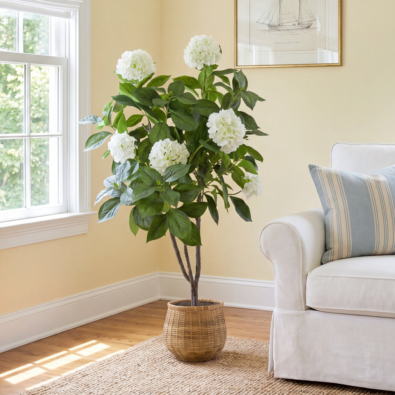 Danao City 59" Hydrangea Tree in Pot