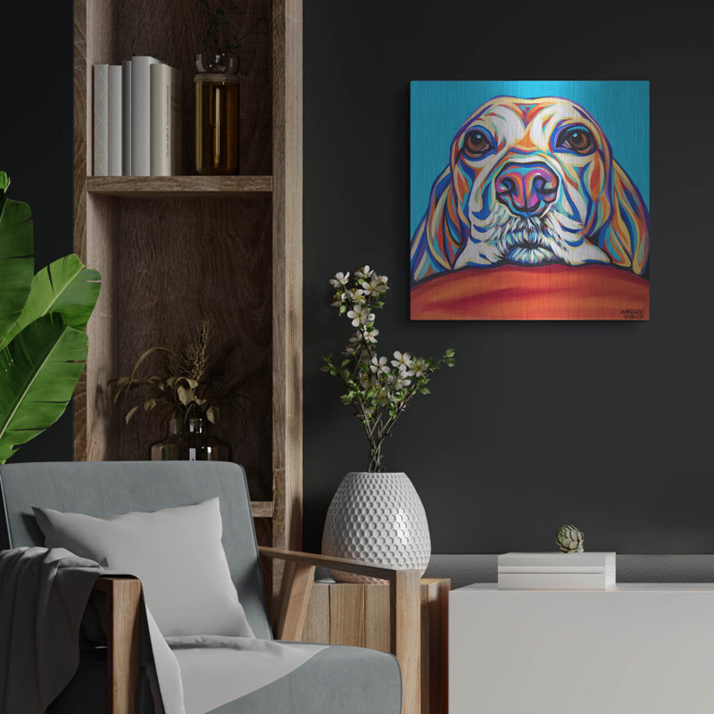 «Kaleidoscope Dog 2» par Carolee Vitaletti, H 24 po x l 24 po