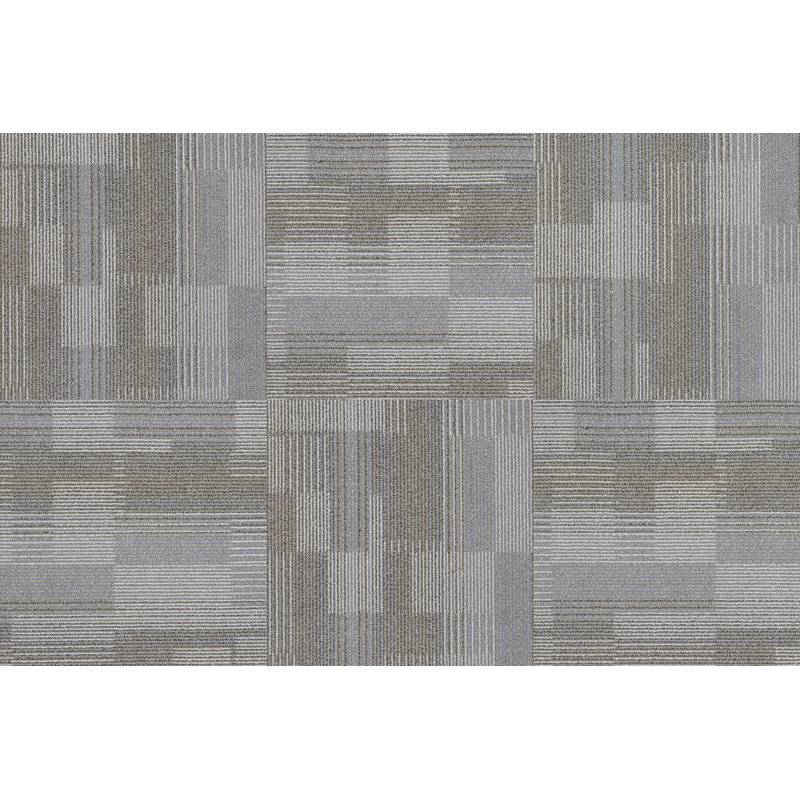 19.7'' W x 19.7'' L Multi Level Loop Mounting / Installation Required Polypropylene Carpet Tile, Sand Dune