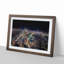 Night in Boston Massachusetts in Abstract - Picture Frame Graphic Art Print-55724901-55724902