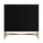 2 Door Black Locker Accent Cabinet