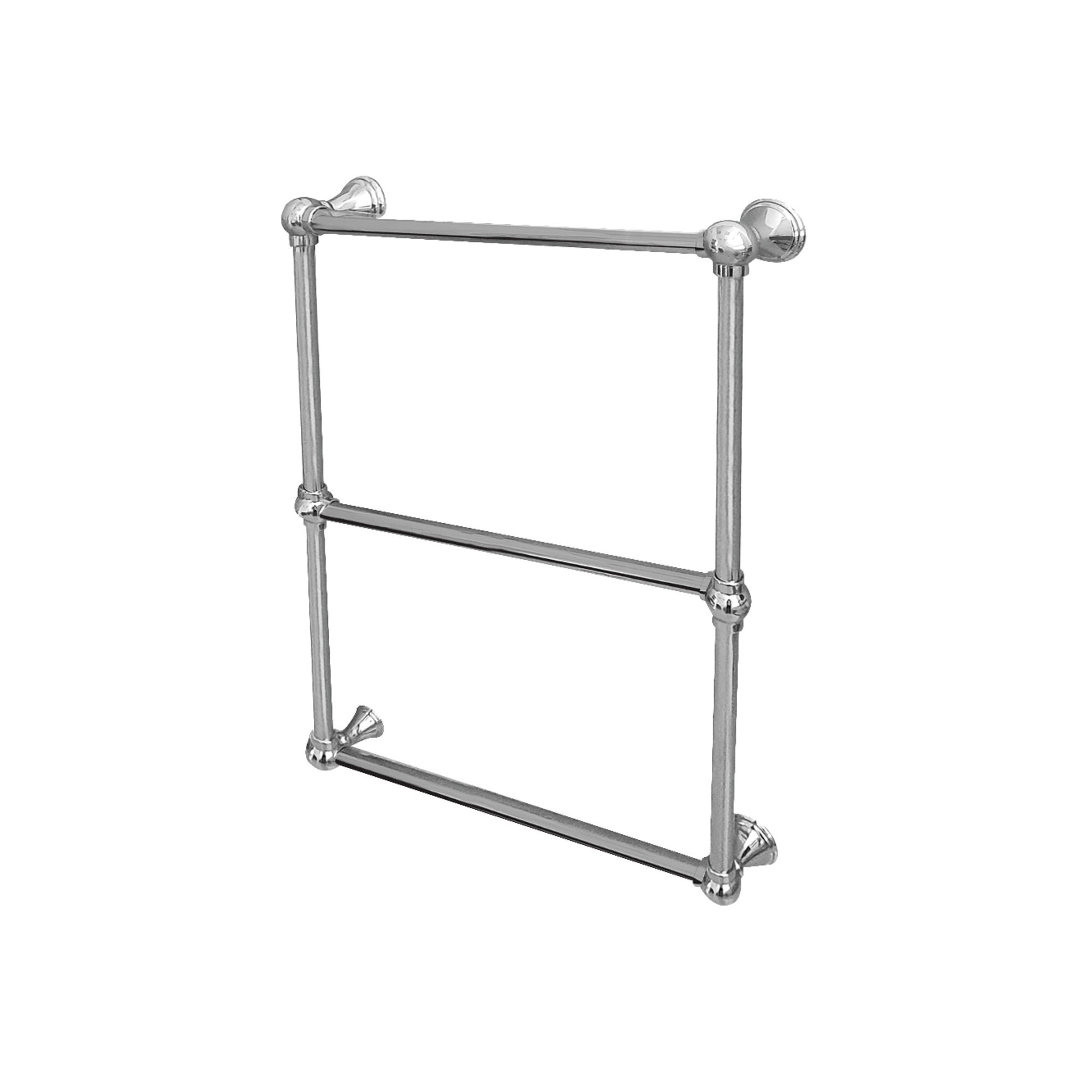 Kingston Brass Maximilien 24-Inch Wall Mount 3-Bar Towel Rack, Chrome