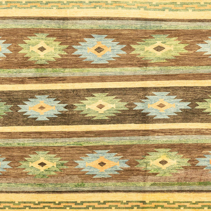 Tapis abstrait moderne 3307, Carré 5 pi