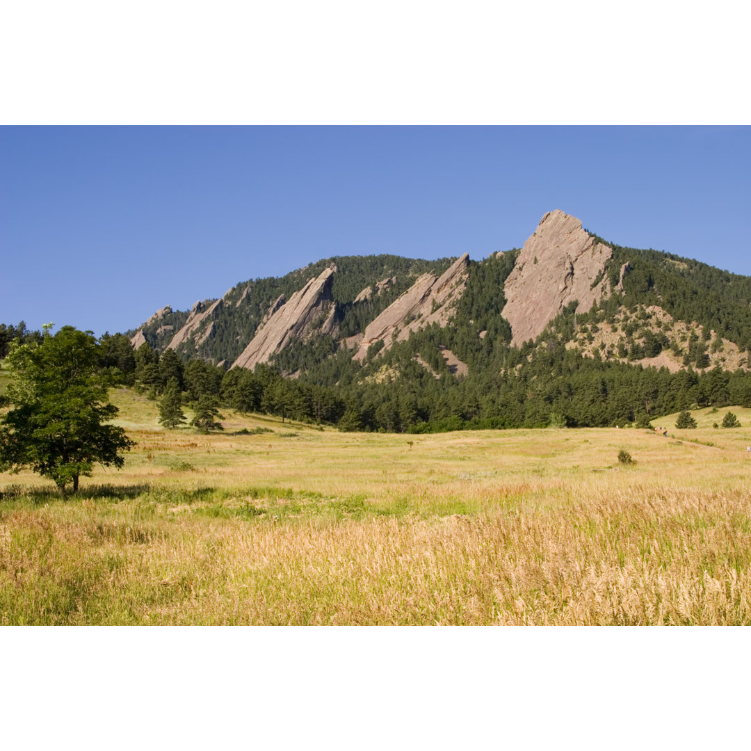 Flatirons in der Ferne von SWKrullImaging - Leinwandbild