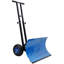 Dual-Bar Snow Shovel with Wheels, Adjustable Handle and 5-Position Blade for Driveways & Walkways-138218573-138218574