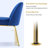 Burvin 2 Set Upholstered Dining Chair, Mid Century Side Chairs Velvet Fabric-901126558-901126552