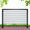 Horizontal Metal Deck Railing, 4ft Wide Residential Handrail For Flat Surfaces, Simple Flat Railing, Black Straight Railing For Decks & Patio Railing, Horizontal Handrail 36inch Tall