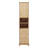 Narrow and Tall Freestanding Bathroom Cabinet,  1 Door with Adjustable Shelf, 3 Drawers, Open Storage, Gold Metal Handles