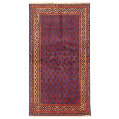 Tapis bleu Rizbaft 3 pi 3 po x 6 pi 0 po
