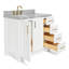 ARIEL TAYLOR 37 IN LEFT OFFSET RECTANGLE SINK VANITY-448757056-414248929-414248476