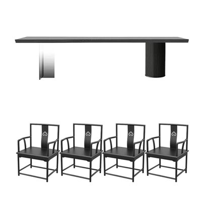 Solid wood ash dining table