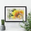 Bright Yellow Flower Watercolour - Framed Print-62806892-62806895
