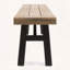 Banc d'extérieur avec panneau à lattes et cadre en bois d'acacia (ensemble de 2)-505969763