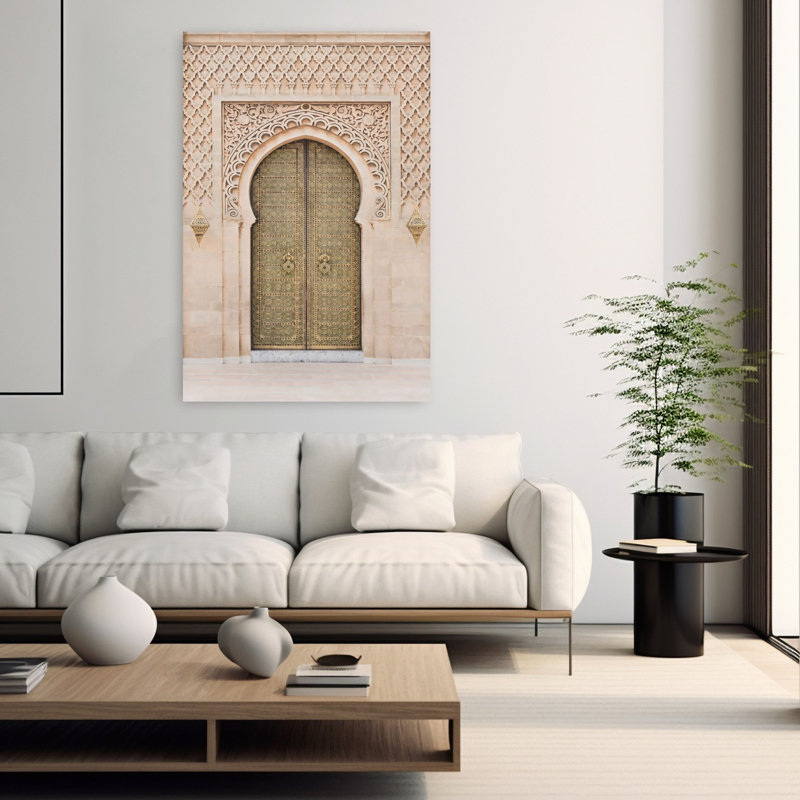Art mural marocain contemporain, H 60 po x l 40 po