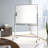 Freestanding Glass Reversible Magnetic Medium - 4' - 6' Glass Board-27245134