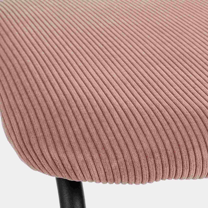 Rumson 40cm H Velvet Upholstered Side Chair, Pink