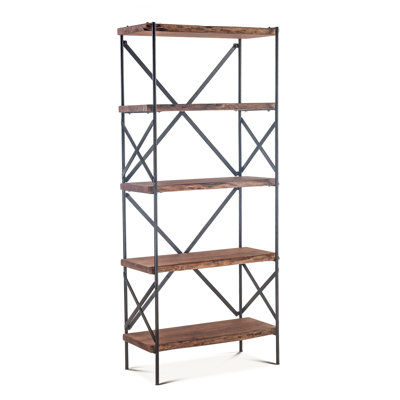 Étagère à livres en fer H 78 "x l 34" Eamon