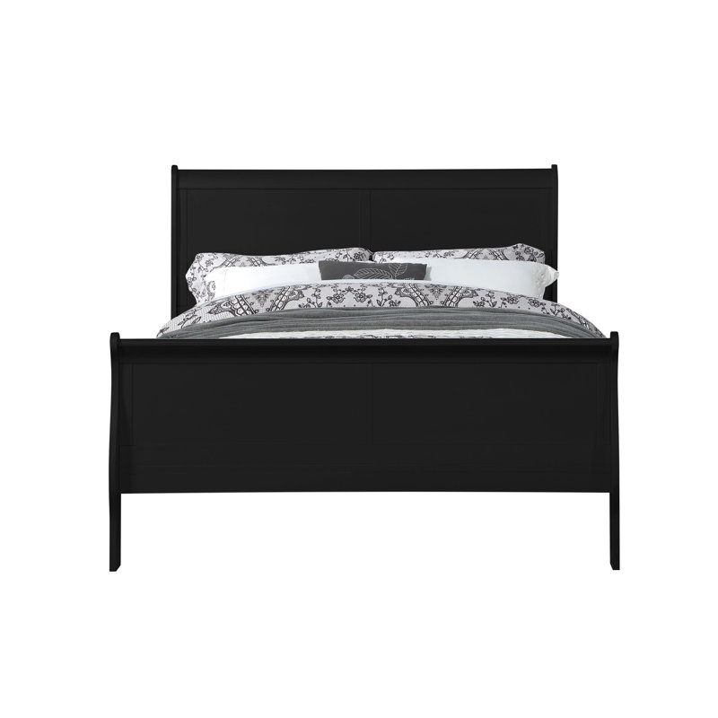 Très grand lit gracieux - 46,25 po Hauteur pour un aspect élégant noir 10 po Nettoyage facile