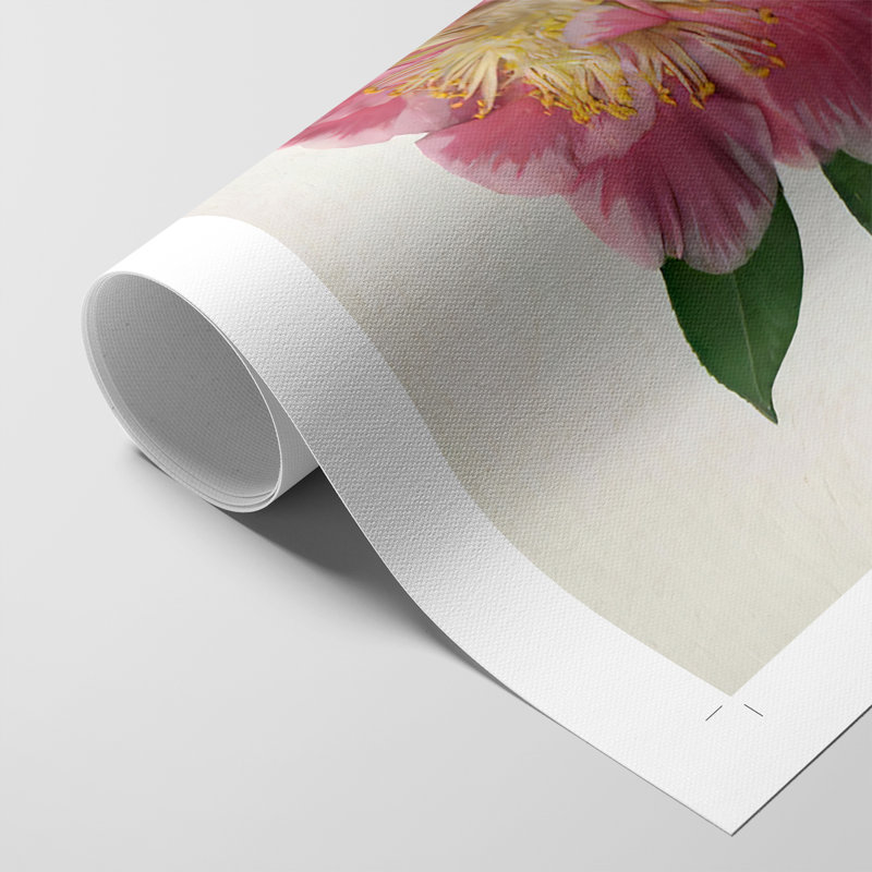 PressedCamelliaII - Impression sur toile seulement - NON CADRE, H 60 po x l 40 po