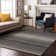 Premium Machine Washable Birchview AMF1033 Striped Rug