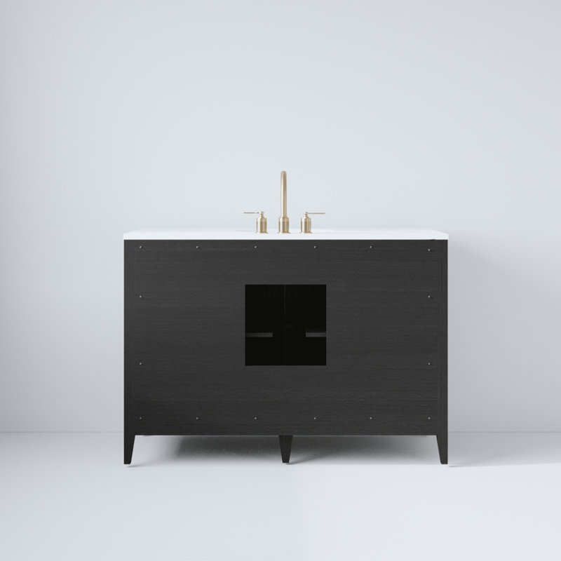 Alsup 48'' W Vanity, Dark Weathered Oak
