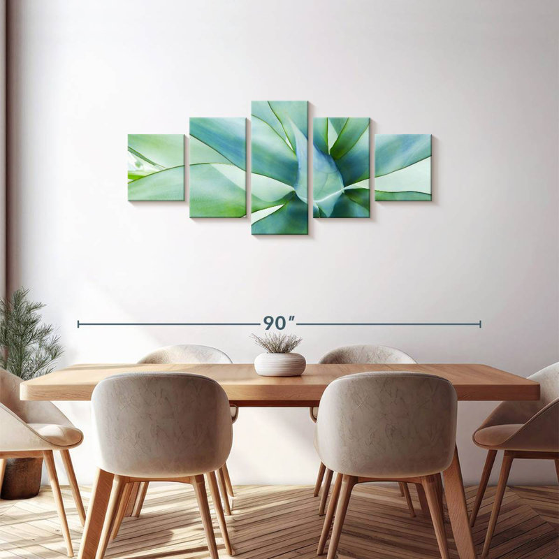 Agave Leaves, 30" H x 68" W
