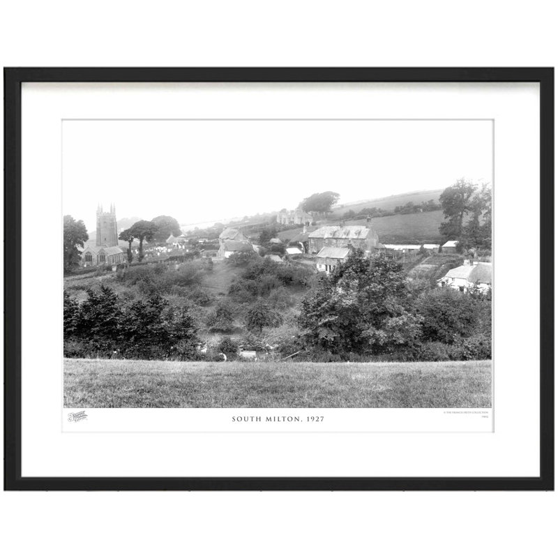 South Milton, 1927 by Francis Frith - Single Picture Frame Print, 60cm H x 80cm W x 2.3cm D