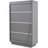 60.6'' Freestanding Glass Door Display Cabinet, Bookcase With 2 Storage Drawers, Pantry With LED Lighting And Adjustable Shelves, For Hallways, Kitchen, Livingroom & Office - Grey