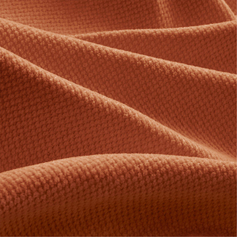 Flora Ottoman Chenille - Beige, Orange