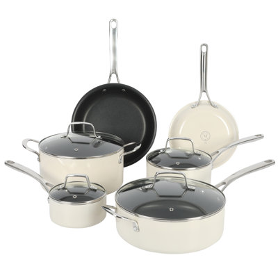 Martha Stewart 10 - Piece  Aluminum Nonstick Cookware Set