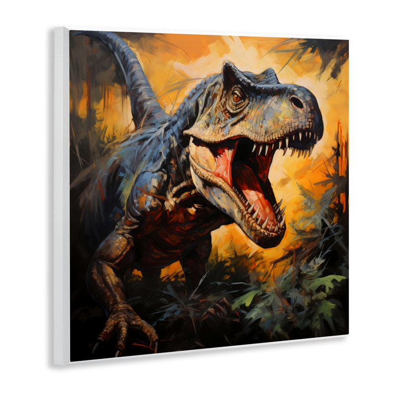 Angry Dinosaur Roaring Wall Plaque, design by Creative Studio