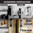 Black Rustic Spoke Wheel Design Double Bypass Track Two Door Hardware Kit (Door Not Included)-46540987