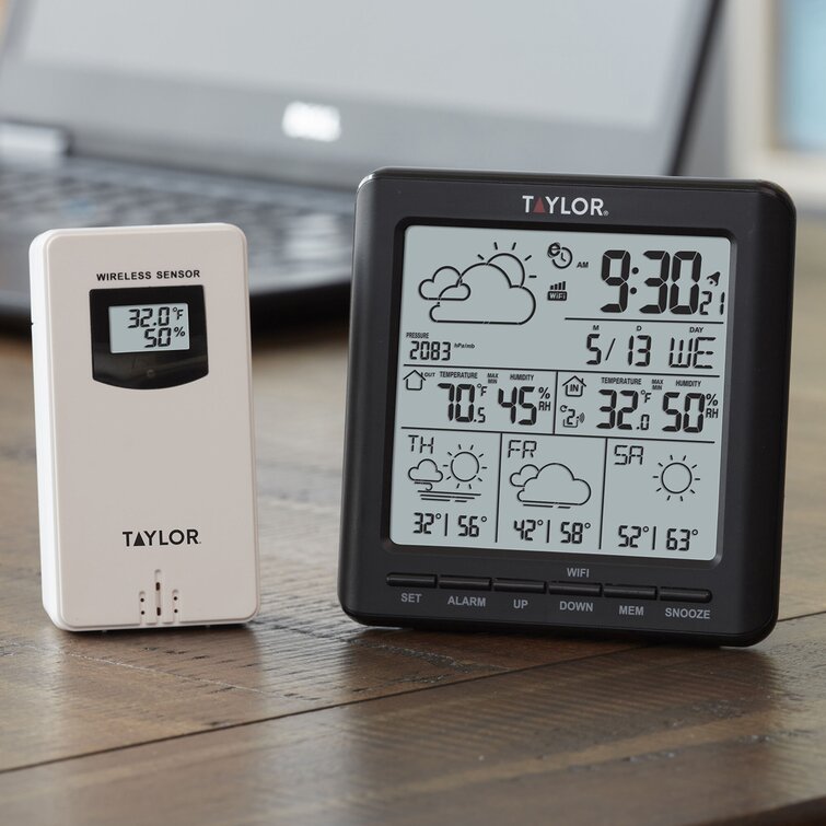Taylor Wireless Indoor/Outdoor Weather Station with Hygrometer