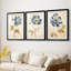 FLORAL Series LXI - Impression encadrée sur mesure de qualité supérieure - 3 pièces-2094553822-2094553820
